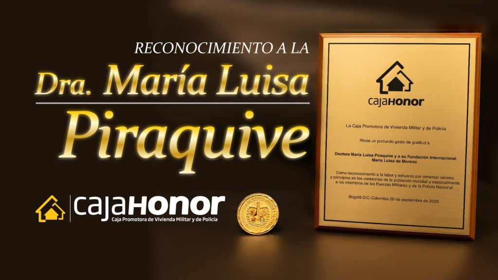 Colectivo toma una foto olvidadizo Caja Honor otorga reconocimiento a la Dra. María Luisa Piraquive por su  incansable labor social • Colombia • FIMLM