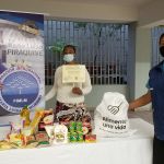 Entrega de bolsas de alimentos en ciudad de panama