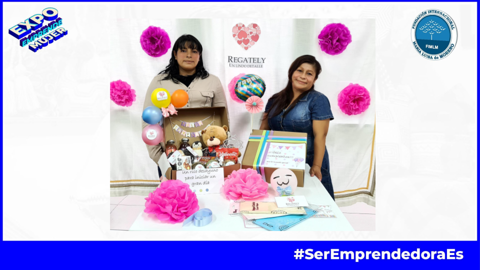 Etelvina Oropeza e Ysabel Barrionuevo con su emprendimiento Regately desde Perú en Expo Emprende Mujer 2021