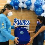 Entrega de kits escolares a niños de la ciudad de Pira en Perú. Jul 2021