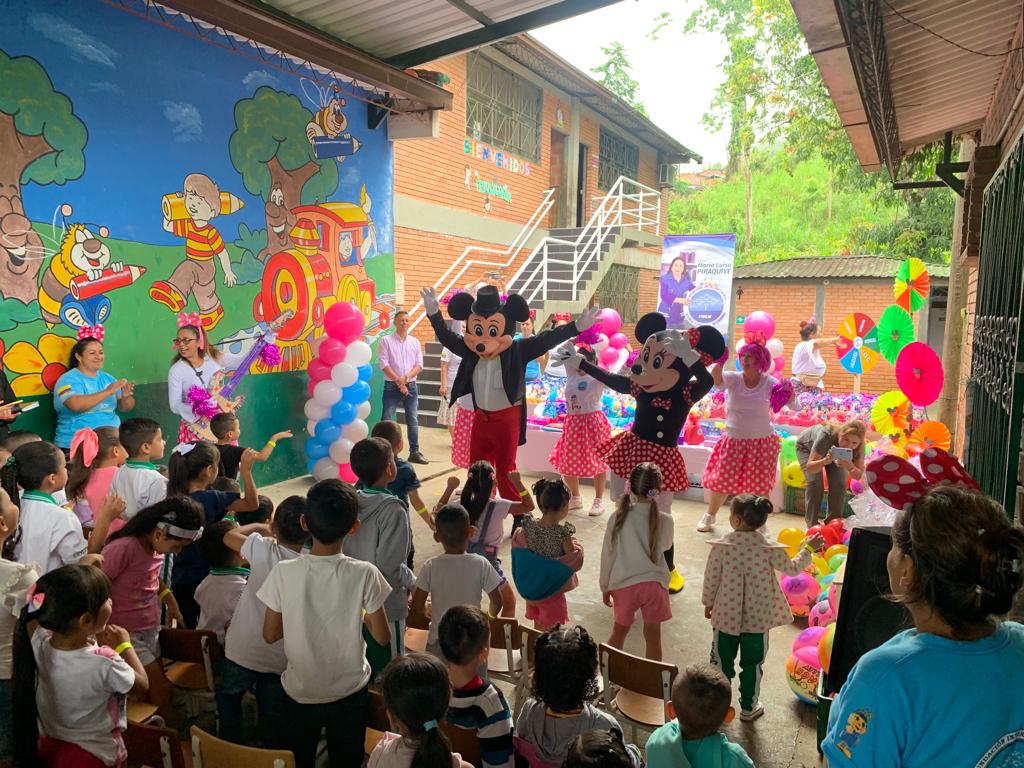 Niños del Municipio de San Vicente de Chucurí fortalecen sus valores en familia