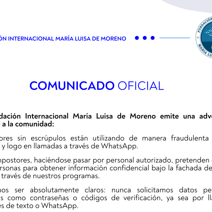 COMUNICADO OFICIAL