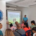 La clase sobre "Derechos de los adultos mayores en Colombia", estuvo orientada por una abogada especialista en el DD.HH.