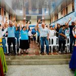 Celebración en familia en el municipio de Santuario, Risaralda