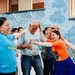 Celebración en familia en el municipio de Santuario, Risaralda