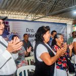 Entusiasmo de beneficiados durante el evento