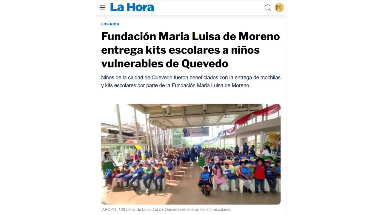 prensa-el-periodico-ecuatoriano-la-hora-destaca-labor-social-de-la-fundacion-en-quevedo