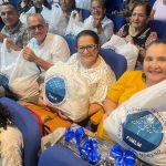 Esta jornada de apoyo, organizada por la FIMLM, alegría, regalos y sorpresas, se entregaron 150 mercados con productos de la canasta familiar.