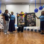 Esta jornada de apoyo, organizada por la FIMLM, alegría, regalos y sorpresas, se entregaron 150 mercados con productos de la canasta familiar.