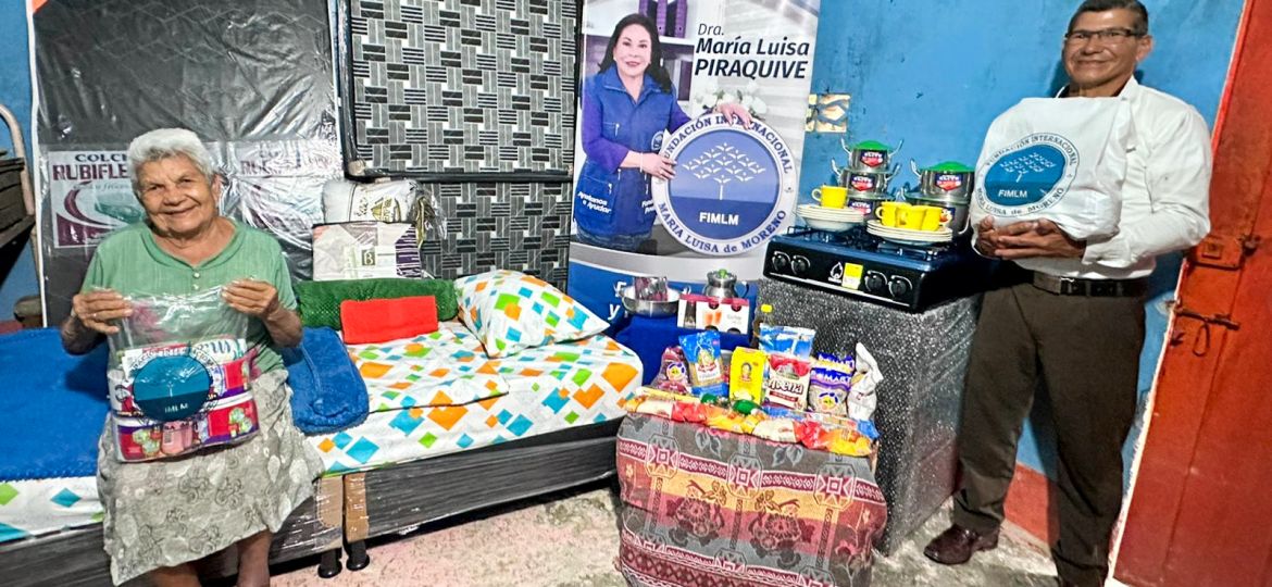 Beneficiarios felices en Fuente de Oro