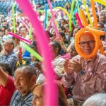 Durante la jornada se vivio el ritmo que despierta la alegria y energía en comunidad