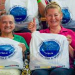 Las familias recibieron mercados como muestra del compromiso de la Fundación Internacional María Luisa de Moreno con el bienestar y la estabilidad de los hogares.