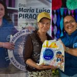 Entrega de beneficios Personas muestran alegría al recibir los apoyos entregados por la fundación.