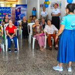 Taller mi autocuidado, mi bienesta Los asistentes se vincularon activamente a las dinámicas del taller “Mi autocuidado, mi bienestar”.