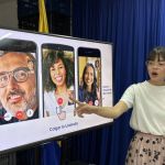 Voluntaria enseña a conectar corazones digitalmente