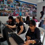 Beneficiarios disfrutan de actividades prácticas después de estar en clases teóricas