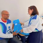 Con alegría los voluntarios recibieron regalos y obsequios