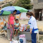 Entrega de ayudas en el lugar de la tragedia. Venezuela nos necesita hoy.