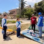 Entrega de ayudas en el lugar de la tragedia. Venezuela nos necesita hoy.