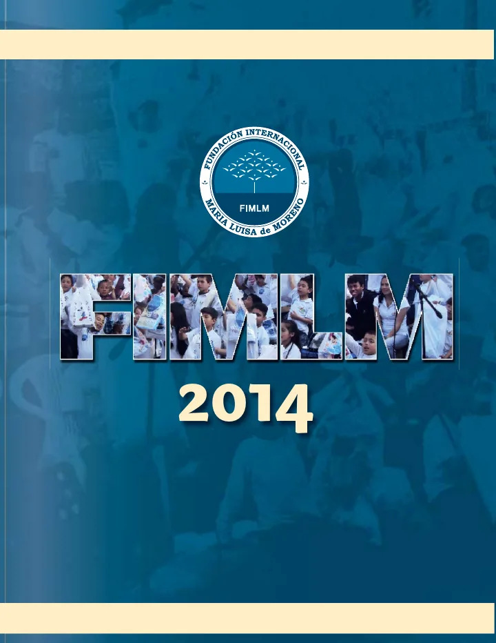 Portada de Informe de gestión 2014