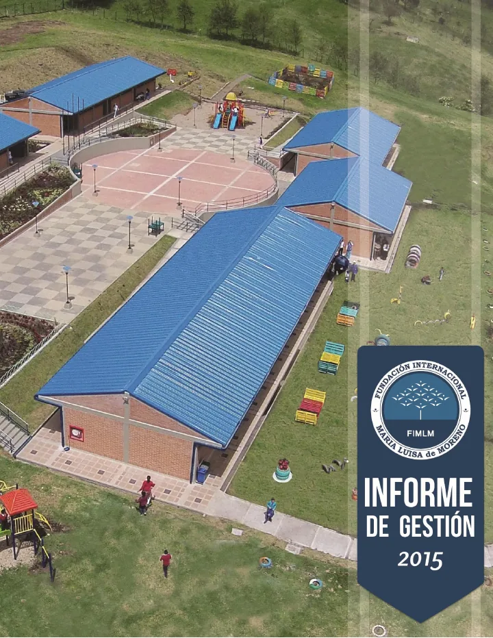 Portada de Informe de gestión 2015