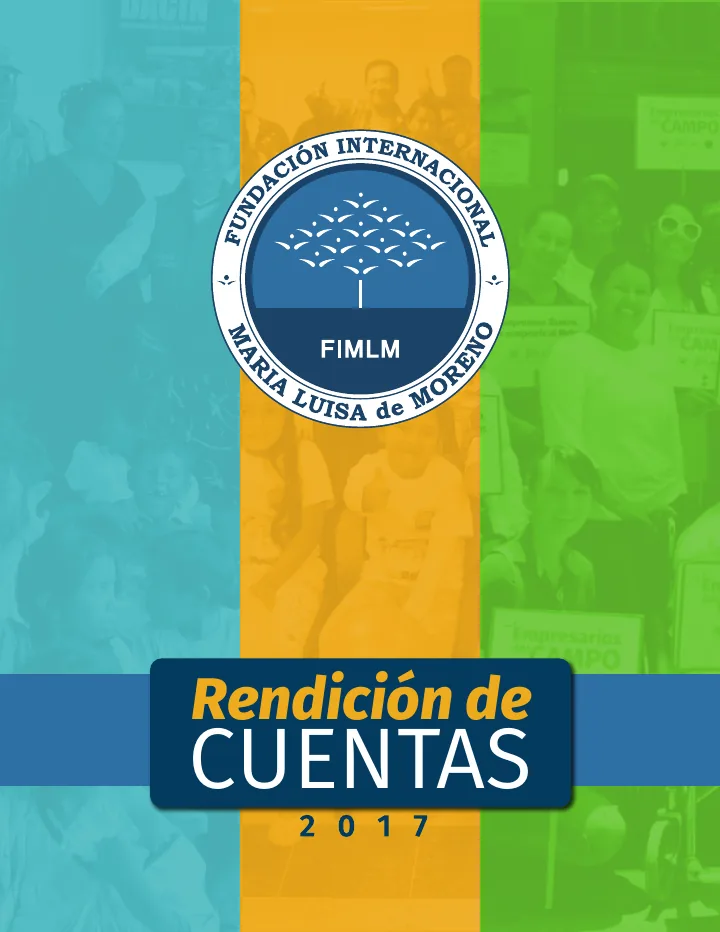 Portada de Informe de gestión 2017