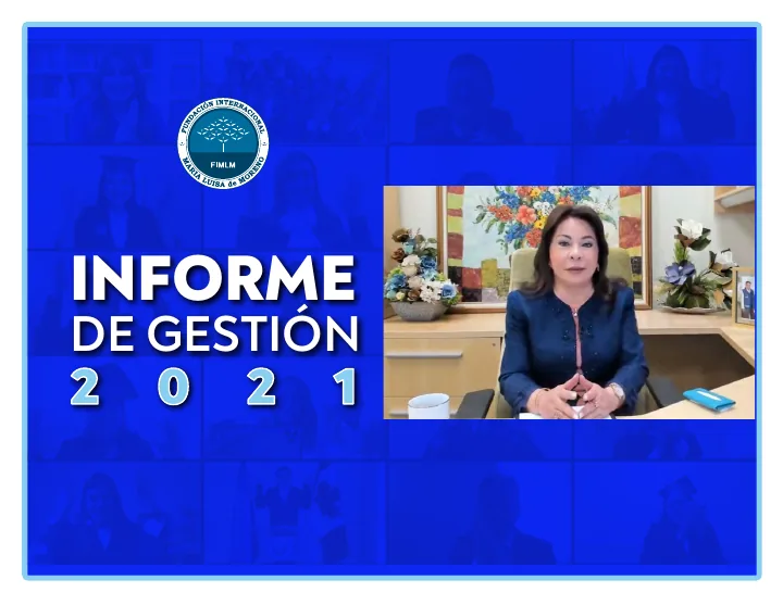 Portada de Informe de gestión 2021